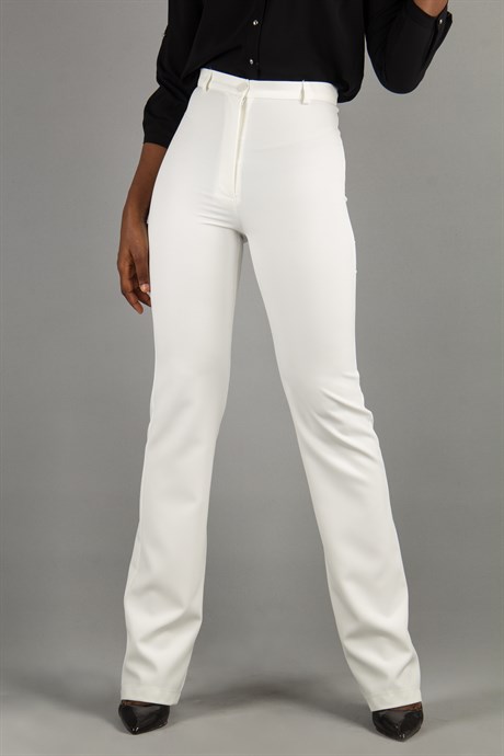 Classic Pants Office Big Size Trousers - White