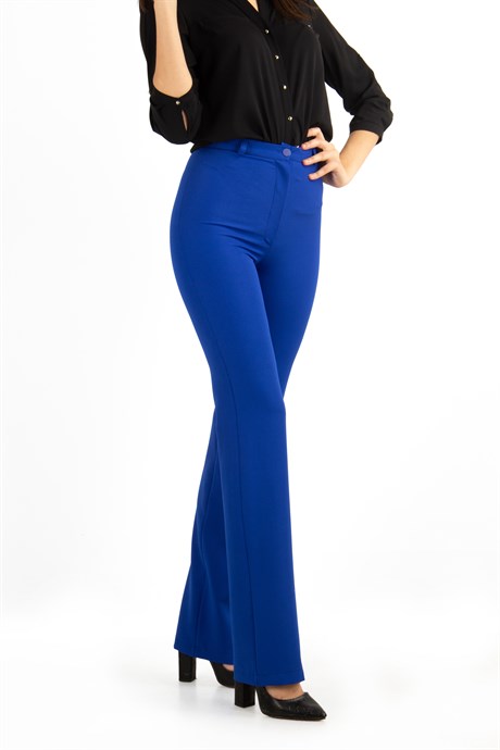 Classic Pants Office Big Size Trousers - Saxe