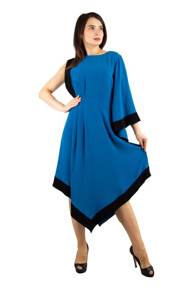 Asymmetric Off-Shoulder Big Size Dress