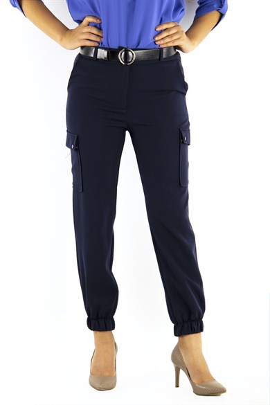 Casual Cargo Pant - Navy Blue