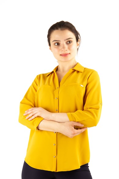 Classic Office Shirt - Mustard