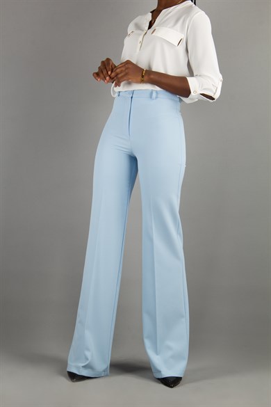 Classic Pants Office Big Size Trouser - Baby Blue