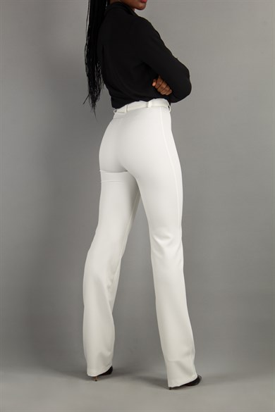 Classic Pants Office Big Size Trousers - White