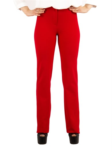 Classic Pants Office Trousers - Red