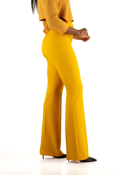 Classic Trouser Office Big Size Pant - Mustard