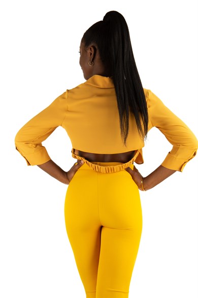 Classic Trouser Office Big Size Pant - Mustard