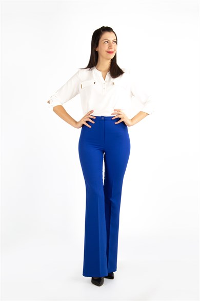 Classic Trouser Office Big Size Pant - Saxe