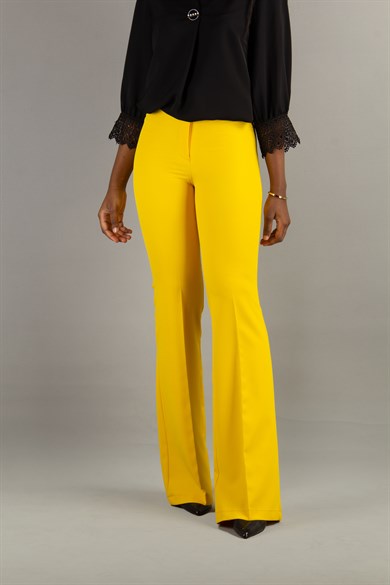 Classic Trouser Office Big Size Pant - Yellow