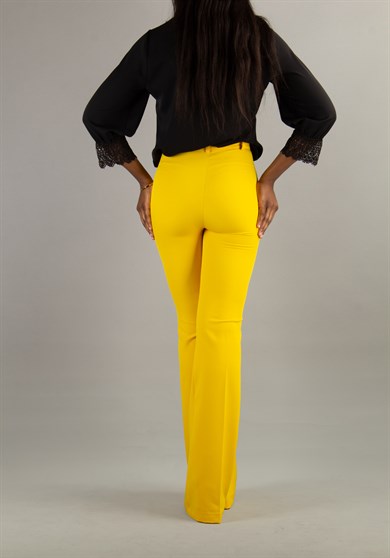 Classic Trouser Office Big Size Pant - Yellow