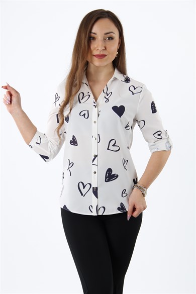Heart Print Shirt