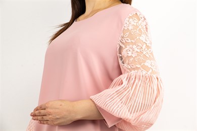 Lace Baloon Sleeves Big Size Blouse