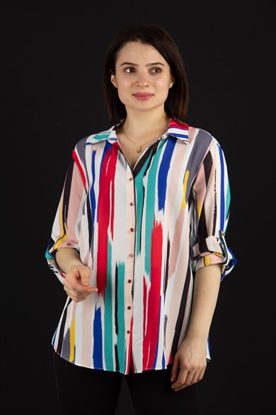Multi Colour Printed Women Shirt