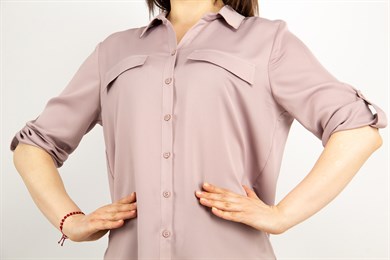 Silk Looking Classic Blouse