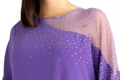 Stone Detailed Maxi Dress - Violet
