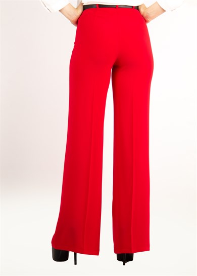 Wide Leg Pant With Belt